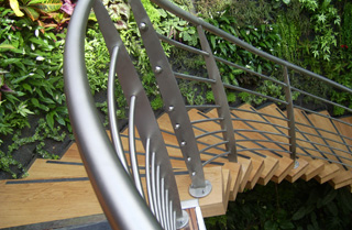 Rampe d'escalier réalisée par steel création
