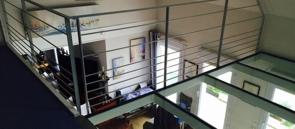 Réalisation de planchers en verre